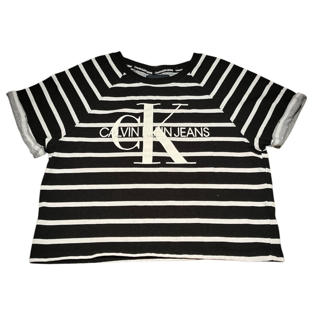 Calvin Klein Classic Cotton Stripe T-Shirt - size M - NWOT